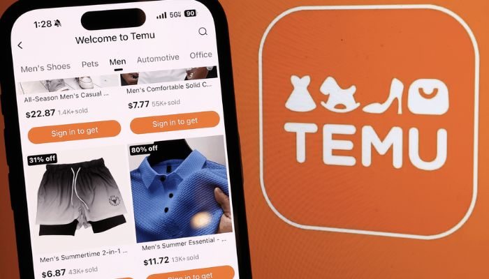 Temu Aplicativo de Compras Online