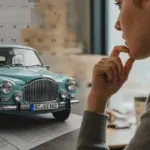 Financiar Carro Usado com Mais de 10 Anos em 2025: Vale a Pena? Pessoa avaliando financiamento de carro usado antigo em 2025