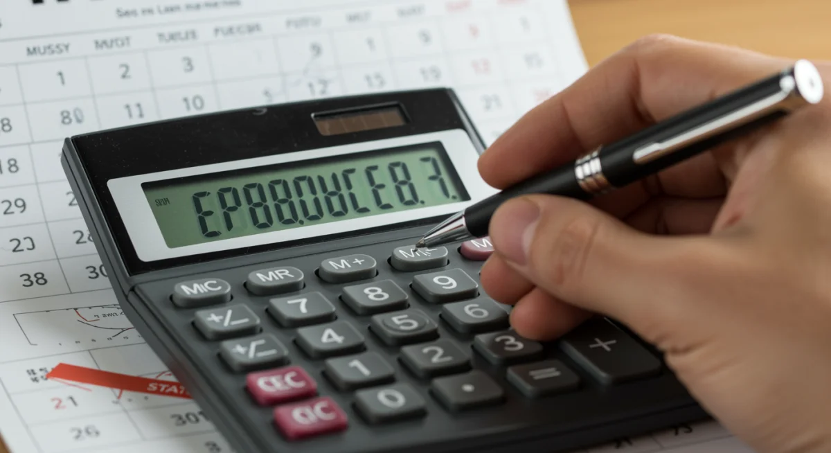 Calculadora mostrando redução de parcela de financiamento de carro em 2025.
