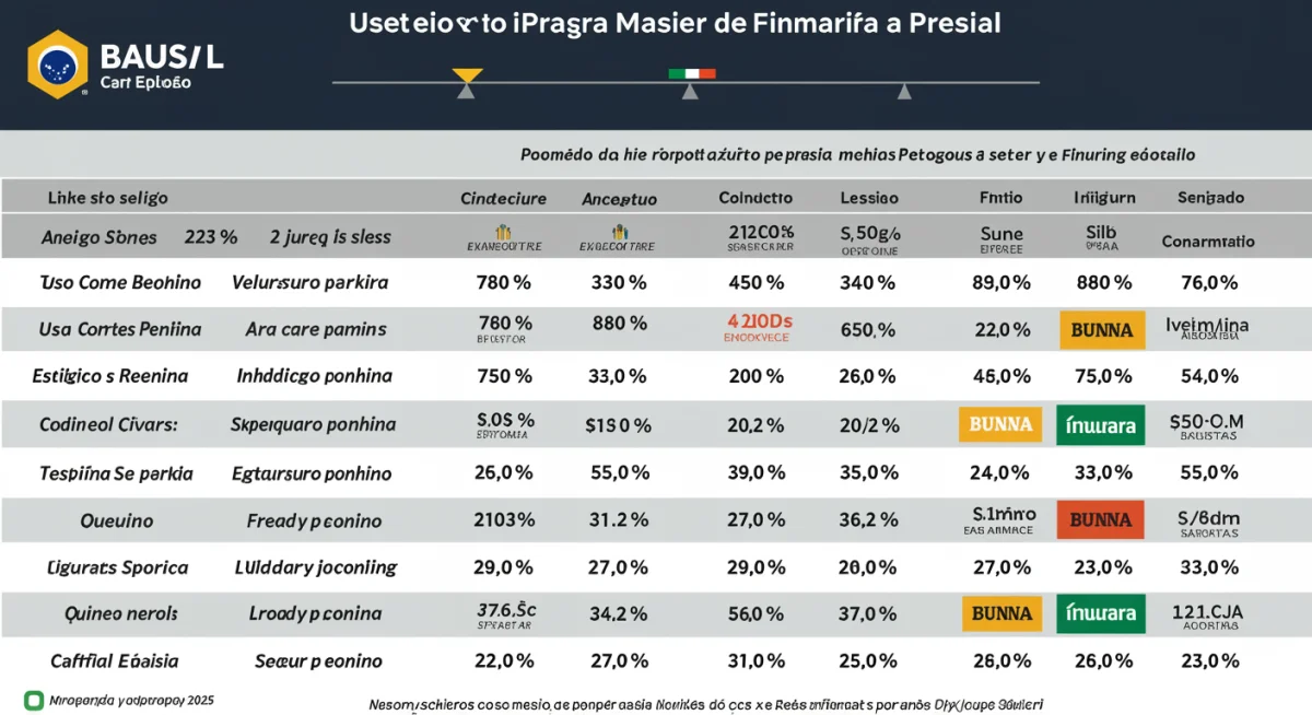 Gráfico comparativo de taxas de juros de bancos para financiamento de carros usados em janeiro de 2025.